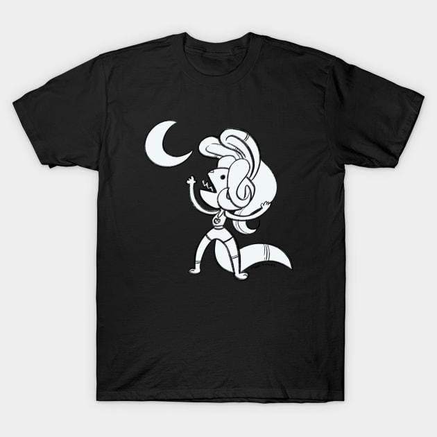 Howling at the Moon T-Shirt by MoonBunnies